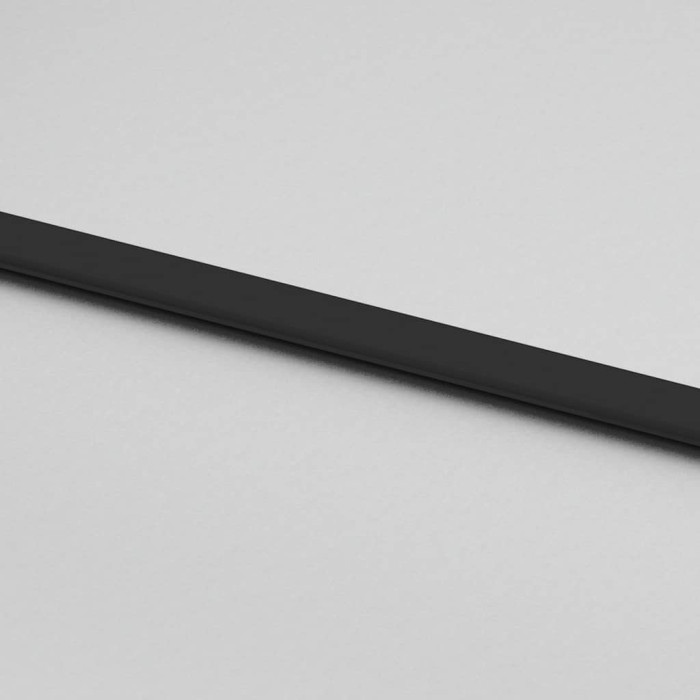 Drsna vrata črna 76x205 cm kaljeno steklo in aluminij